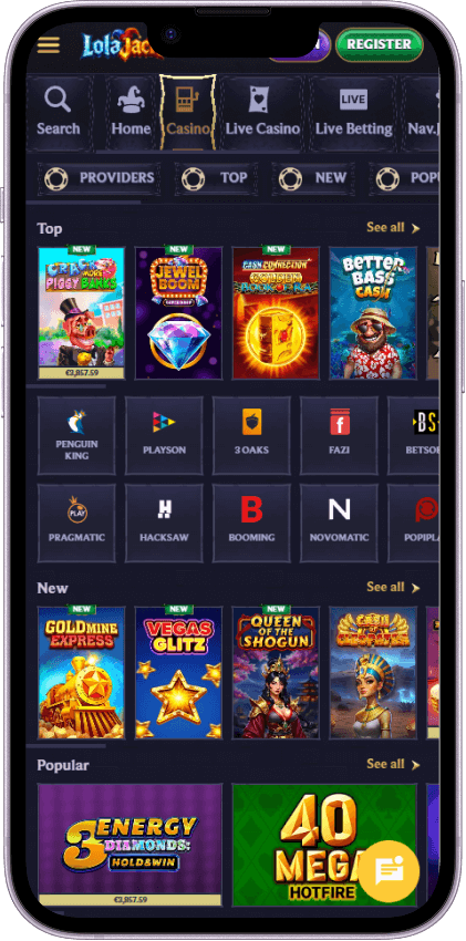 Lola Jack Casino Games